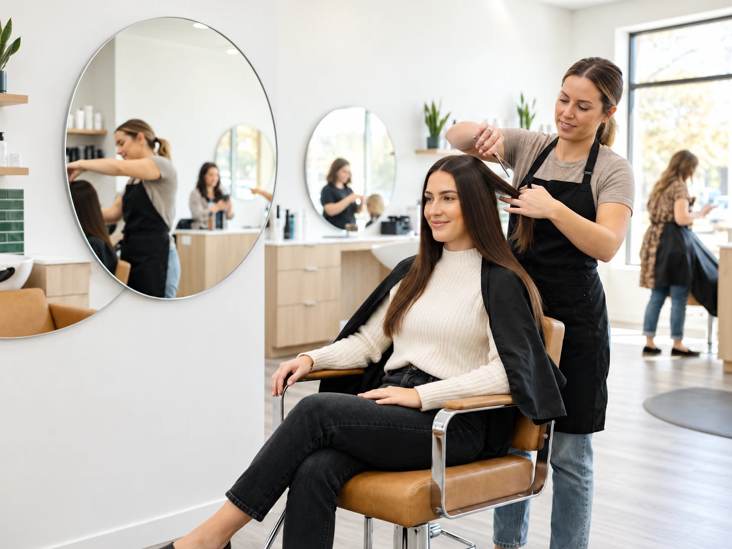Women's haircut and styling in Arlington VA 22205